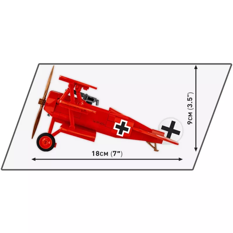 Blocks Fokker DR.1 Red Baron 221 Bausteine