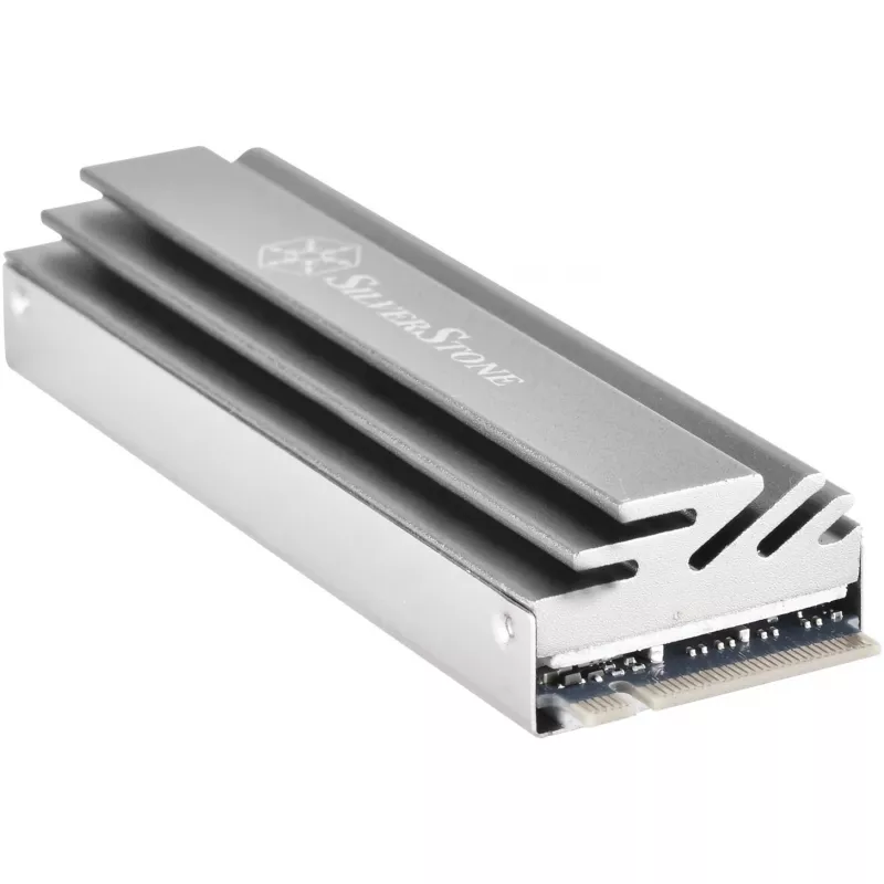 Passiver M.2-Kühler SILVERSTONE TP04 — Aluminium-Kühlkörper für M.2-SSD (SST-TP04)