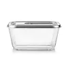 Caso Glas-Vakuumbehälter mit Kunststoffdeckel | VacuBoxx Edelstahl XL | Transparent