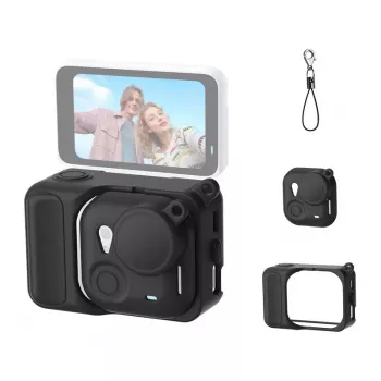 Silikon-Schutzhülle Puluz für Insta360 Go Ultra (Schwarz)
