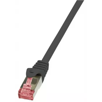 Logilink PrimeLine - Patchkabel - RJ-45 (M) - RJ-45 (M) - 1 m - SFTP, PiMF - CAT 6 - glatt, halogenfrei - Schwarz (CQ2033S)