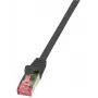 Logilink PrimeLine - Patchkabel - RJ-45 (M) - RJ-45 (M) - 1 m - SFTP, PiMF - CAT 6 - glatt, halogenfrei - Schwarz (CQ2033S)
