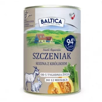 BALTICA regional flavours Puppy Ziege mit Kaninchen - Nassfutter für Hunde - 400g