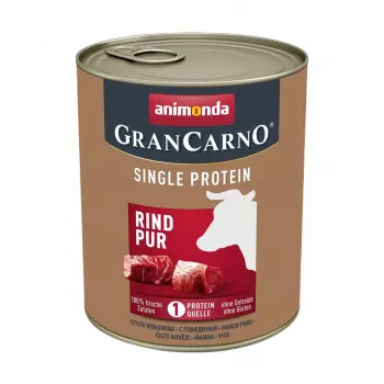 ANIMONDA GranCarno Adult Single Protein Rind - Nassfutter für Hunde - 800g