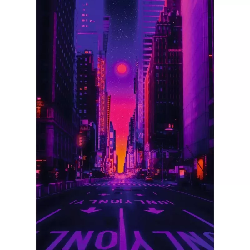 Puzzle Ravensburger New York in Neon, 1000 Teile, Erwachsenenpuzzle