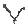 Schreibtisch-Doppelarm-Monitorhalterung TRACER TRAUCH47660 — verstellbare Metallarme, max. 18 kg, VESA bis 100×100, für 13 Zoll–32 Zoll Bildschirme