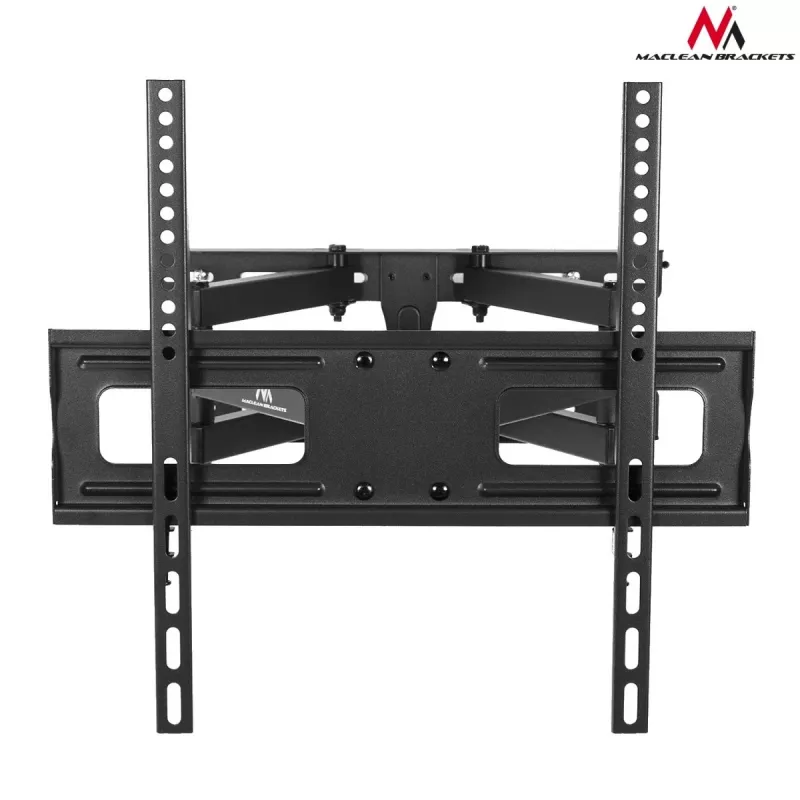 TV-Wandhalterung MACLEAN MC-760 für 32–55 Zoll Fernseher, Stahl, VESA bis 400x400, 30 kg, schwarz, 9,6–44,8 cm