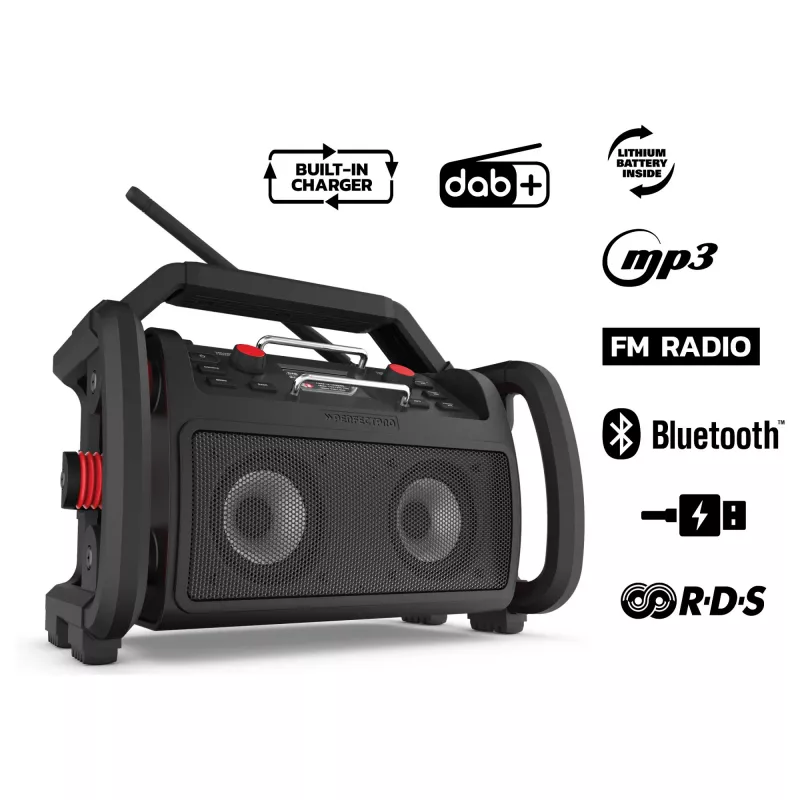 Baustellenradio PerfectPro ROCKPRO RP2 Bluetooth wasserdicht