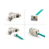 DeLOCK 88116 Keystone-Modul Flach Grün RJ-45 10 Stück