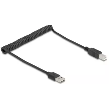 USB-Kabel DeLOCK 90130 USB 2.0 0,8 m Schwarz