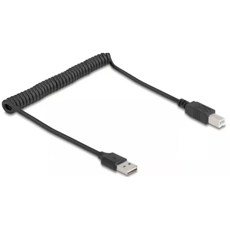 USB-Kabel DeLOCK 90130 USB 2.0 0,8 m Schwarz