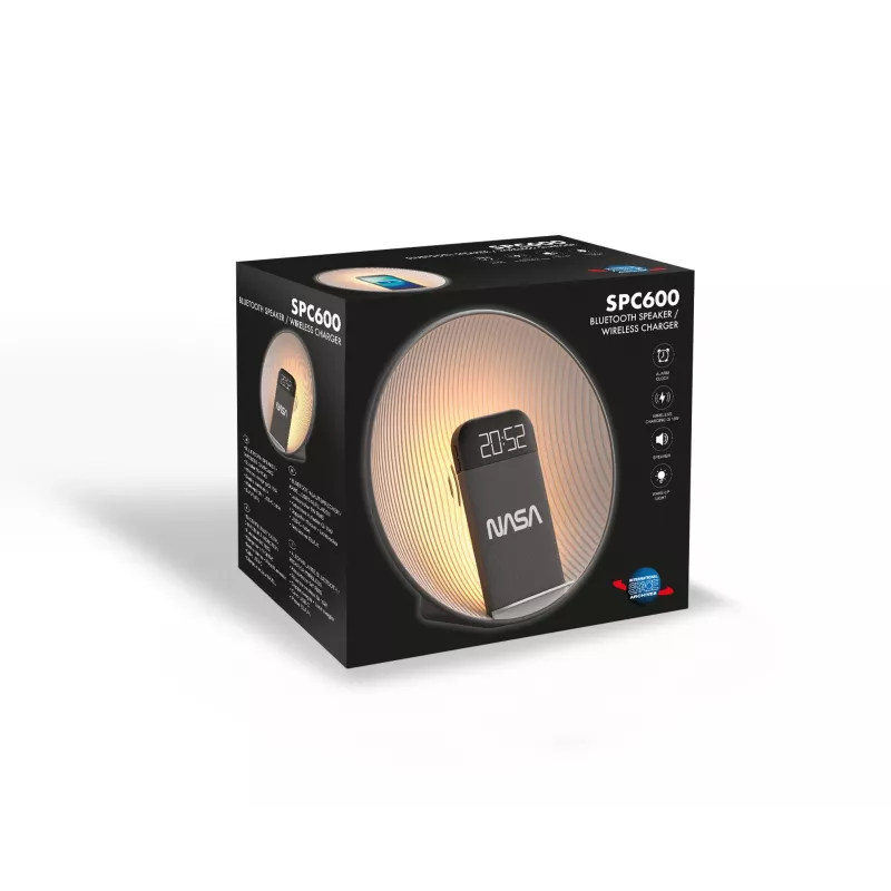 NASA SPC600 Bluetooth-Lautsprecher/Wecker/Kabelloses Ladegerät