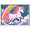 Malen-nach-Zahlen-Set Ravensburger CreArt Rosa Einhorn Malerei