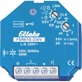 Schaltrelais Eltako FSR61G-230V, geräuschloser Betrieb, 230 V Spule