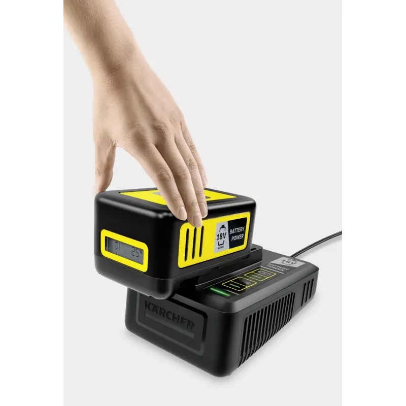 Akku- und Ladegerät-Set Kärcher 2.445-063.0, Universal 18V 5000mAh, Gelb/Schwarz