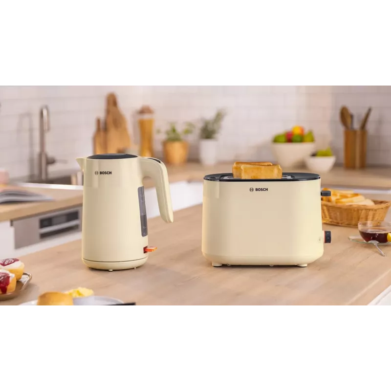Bosch Toaster | TAT2M127 MyMoment | Leistung 950 W | Anzahl der Schlitze 2 | Gehäusematerial Kunststoff | Beige