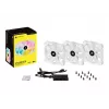Corsair iCUE SP120 RGB ELITE Performance 120mm Weiß PWM ARGB Gehäuselüfter Dreierpack