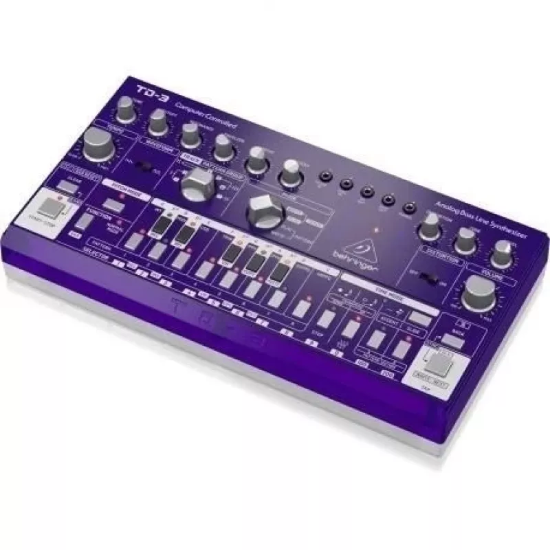 Bass-Synthesizer Behringer TD-3-GP Lila — analoge Basslinie mit eingebautem Sequenzer