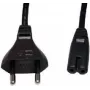 Netzkabel e+p NK 1 Schwarz 1,5 m CEE7/14 C8-Kupplung