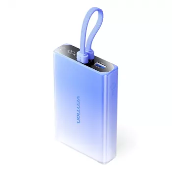 Powerbank Vention FHZL0 10000 mAh — 1×USB-A, 1×USB-C, 3 A, Blau