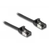 Netzwerkkabel DeLOCK RJ45 Kabel Stecker auf Stecker Cat.8.1 0,25 m Schwarz