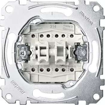 Merten Wechselschalter/Taster-Einsatz MEG3128-0000 10AX/10A AC250V Steckdose (MEG3128-0000)
