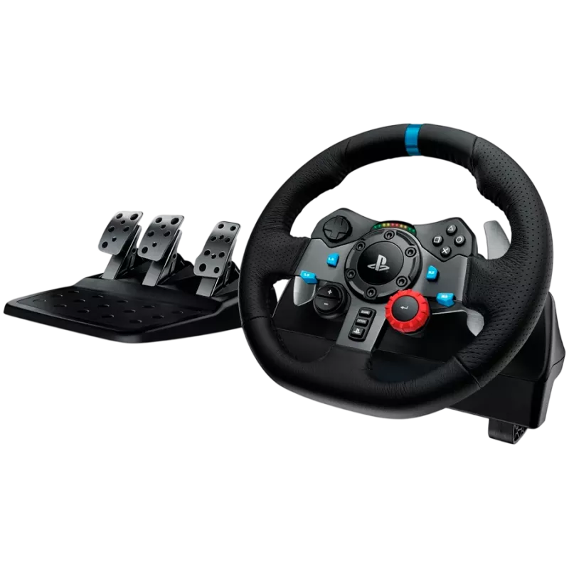 LOGITECH G29 EU + G435 Black Gaming Controller Aluminium Black USB Lenkrad + Pedale + Headset PC
