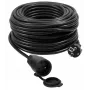 VERTEX PZO50M Aufrollbares Verlängerungskabel 50 m 3x2,5 mm Schwarz