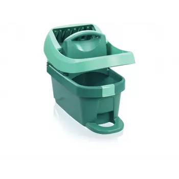 Leifheit Bodenwischset Staubwischer Reinigungswerkzeug Professional XL Grün mit Wagen 55096