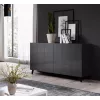 Cama Sideboard 2D REJA graphitgrau glänzend/graphitgrau glänzend