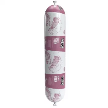 Nassfutter für Hunde TufTuf Pork Bar 900 g — Alleinfuttermittel für adulte Hunde, Einzelprotein Schwein, 61 % Feuchtigkeit, 11,9 % Protein