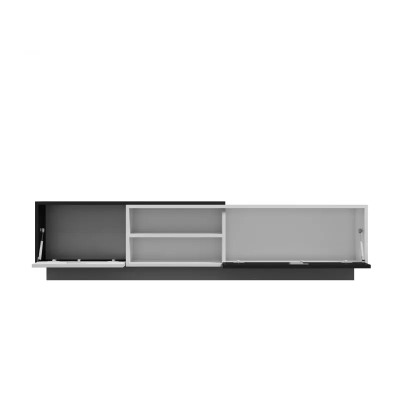 Cama TV-Schrank SIGMA1 180 weiß/schwarz glänzend
