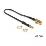 Koaxialkabel DeLOCK 88484 RG-174 0,2 m SMA TS-9 Schwarz