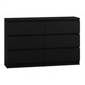 Topeshop M6 120 CZERŃ Kommode