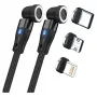 USB-Kabel RealPower MagneticCharge2 1m Schwarz Schnellladung Datenübertragung