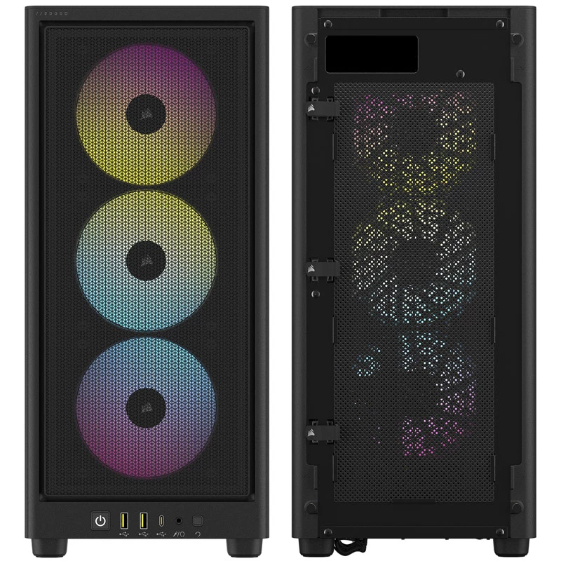 Corsair RGB AIRFLOW PC-Gehäuse 2000D Schwarz Mini-ITX inklusive Netzteil Nein SFX