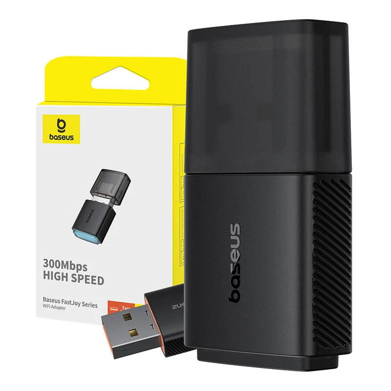 Adapter WiFi Baseus FastJoy 300Mbps (schwarz)