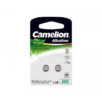 Knopfzelle CAMELION AG5 (LR754, LR48) 1,5 V – 2er-Pack