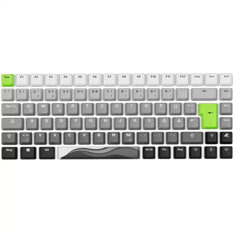 Sharkoon SKILLER SGK50 S3 Design Bundle D5 Tastenkappen- und Mauspad-Set