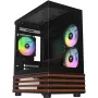 PC Micro Tower Thermaltake View 170 WS ARGB — Micro-Gehäuse, Schwarz, unterstützt PS2-Netzteil, 2x 120 mm Seiten- + 1x 120 mm Hecklüfter, 2,5/3,5 Zoll HDD