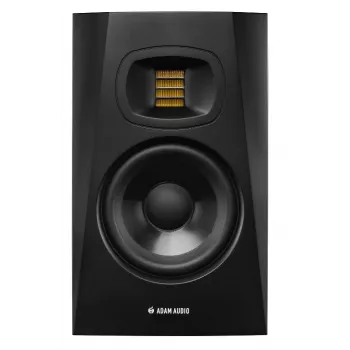 Studiomonitor-Lautsprecher ADAM AUDIO T5V, 5 Zoll Tieftöner, 1,9 Zoll Hochtöner, 45–25.000 Hz, 106 dB, schwarz