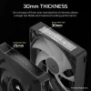 Corsair iCUE LINK RX120 MAX ARGB 120mm Gehäuselüfter 3er-Pack Schwarz