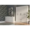 Topeshop ROMANA 160 BIEL KPLB bedroom wardrobe/closet 11 shelves 4 Tür(s) weiß