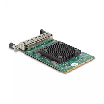 DeLOCK 88300 OCP 3.0 Netzwerkkarte, 4 x RJ45 Gigabit LAN