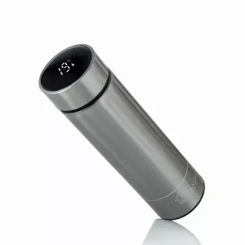 Extralink Smart Travel Mug Silver, Thermobecher mit LED-Anzeige