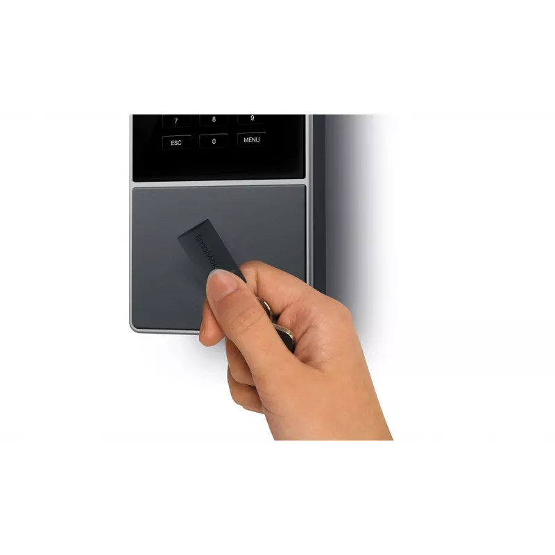 Zeiterfassungsterminal Safescan TM-616 Schwarz — 2,8 Zoll TFT, Dual-Core 1 GHz, Proximity-Karte, Ethernet LAN, Wandmontage