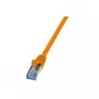 Netzwerkkabel LogiLink 1m RJ-45 Cat6A Orange S/FTP