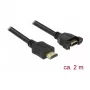 HDMI-Kabel DeLOCK 85464 2m HDMI Typ A Standard Schwarz