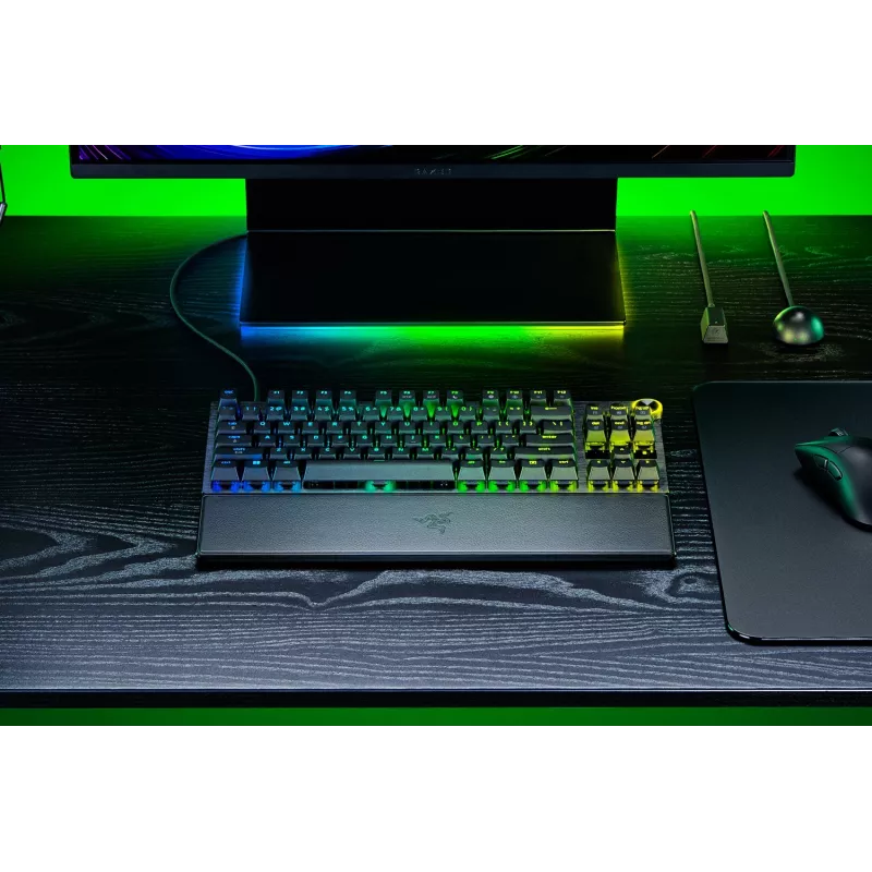 Razer Huntsman V3 Pro Tenkeyless 8KHz | Gaming-Tastatur | Kabelgebunden | US | Schwarz | USB Typ-C | Razer Analog Optical Switch Gen-2