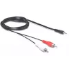 Audiokabel 3,5 mm/2 x Cinch DeLOCK 84212